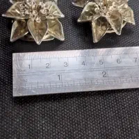 یک جفت گل سینه عطیقه قاجاری|کلکسیون اشیاء عتیقه|رشت, کاکتوس|دیوار