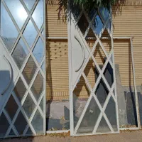 درب اهنی مناسب سردر باغ و خانه های بزرگ با چارچوب