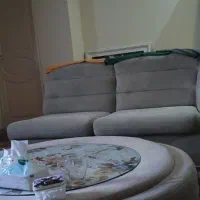 راحتی 2نفره و تک جدا سالم با جلو مبلی