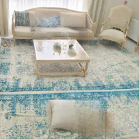 دو عدد روفرشی کش دار ۹متری مخمل ضخیم زیبا