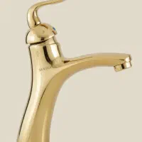 شیر روشویی آرچر طلایی