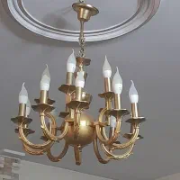 لوستر ۱۵ شاخه برنج