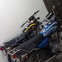 دو عدد موتور سیکلت پلاک ملی و پلاک معمولی