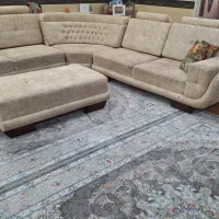 مبل ال 6 نفره با پافر