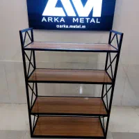 انواع شلف وطبقه و کتابخانه مصنوعات فلزی و چوبی