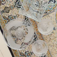 معاوضه باظرف پذیرایی دوطبقه سفید طلایی