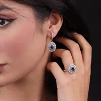 نیم ست های سلطنتی نقره یاقوت کبود مدل نسیم روشن۷۸|بدلیجات|تبریز, |دیوار