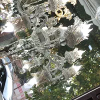 لوستر برنزی وLN2|لوستر و چراغ آویز|صوفیان, |دیوار