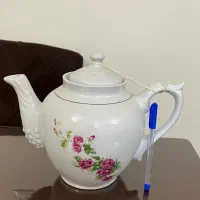 قوری گل سرخ بزرگ و مرجان