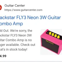 Blackstar FLY 3 Pink 3 WATT MINI AMP|گیتار، بیس، امپلیفایر|تهران, تهرانپارس غربی|دیوار