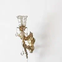 شمعدان دیوار کوب برنز|لوستر و چراغ آویز|پردیس, فاز ۸|دیوار