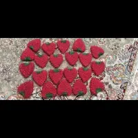 اسکاج دست باف قلبی ۲۵ دایرە ۳۰عمدە|سفره، حوله، دستمال آشپزخانه|بانه, |دیوار