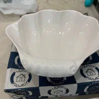 ظرف میوه سفید مدل صدف