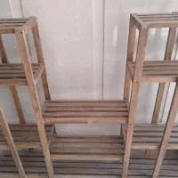 جا گلدانی چوبی