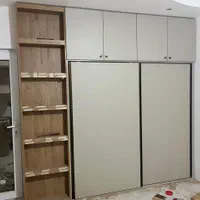 کابینت و کمد بلند مدت ۲۴ ماهه|کتابخانه، شلف، قفسه‌های دیواری|نجف‌آباد, شیخ بهایی جنوبی|دیوار