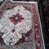 قالیچه تبریز نقش کرمان قلم تازه از دار افتاده