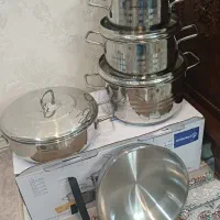 سرویس قابلمه استیل کرکمازترک وسرویس چدن