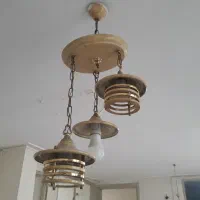 لوستر طرح چوب