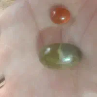 سنگ عقیق کهنه عسلی و زنبوری