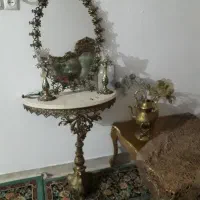 آینه وشمعدان برنجی