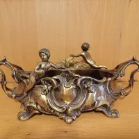 گلدان ژاردنیه برنز آنتیک