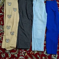 شلوار جین کتون  فوتر  وشومیز شلوار