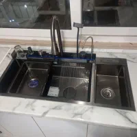 نصب سینک پیانویی شیرالات فرنگی فلاش روشویی دوش