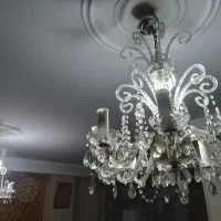 لوستر بلوری سبک شمع دانی|لوستر و چراغ آویز|تهران, سبلان (لشگر)|دیوار