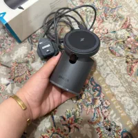 شارژر وایرلس مگ سیف ۲کاره و پایه نگهدارنده انکر