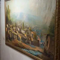 تابلو نقاشی کار استاد داداشی قدیمی ۶۰ ساله بزرگ