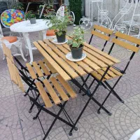 انواع میز صندلی تاشو فلزی، چوب و پلاستیکی