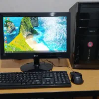 کامپیوتر قدرتمند i5 رم 8 گرافیک 2 مانیتور LED 19