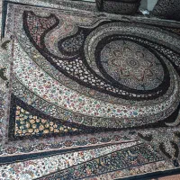 فرش ۱۲ متری قهوه‌ای در حد نو