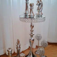 فروش میز و سینی آینه‌ای و شمعدان شکیل