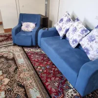 مبل ۷ نفره با کوسن هاش دست دوم|مبلمان خانگی و میز عسلی|بروجرد, |دیوار