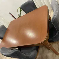 میز ناهار خوری چهار نفره|میز و صندلی غذاخوری|رشت, گلسار|دیوار