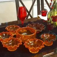 ظروف شب یلدا دست‌ساز  رنگ ثابت