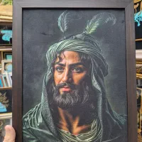 قاب تمثال مذهبی مخملی