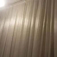 پرده پذیرایی حریر ترک شیری طرح پتینه