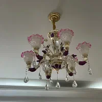 لوستر ۶ شاخه بهمراه دو عدد دیوار کوب