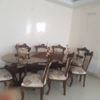 مبل سلطنتی ۹ نفره به همراه نهارخوری ۸ نفره|مبلمان خانگی و میز عسلی|قزوین, |دیوار