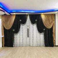 دکور پرده فقط قسمت قهوی سوخته موجوده