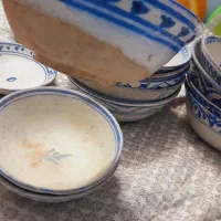 کاسه های سفالی قدیمی قاجاری