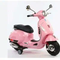 موتور شارژی وسپا صورتی|اسباببازی|کیش, |دیوار