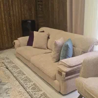 مبل 8 نفره تخت خواب شو و ناهارخوری 8 نفره|مبلمان خانگی و میز عسلی|چمستان, |دیوار