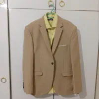 کت شلوار مردانه کرم سایز 54 - 56