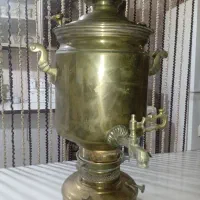 سماور برنجی،شکلات خوری،شیزینی خوری،یک جفت قندان