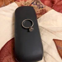 حلقه نقره پایه دار