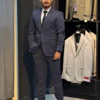 کت شلوار بدون ژیله سرمه ای روشن(شوک پلاس )|لباس|تبریز, |دیوار