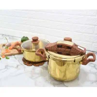 زودپز دوقلو طلایی|ظروف پخت‌وپز|شیراز, زرگری|دیوار